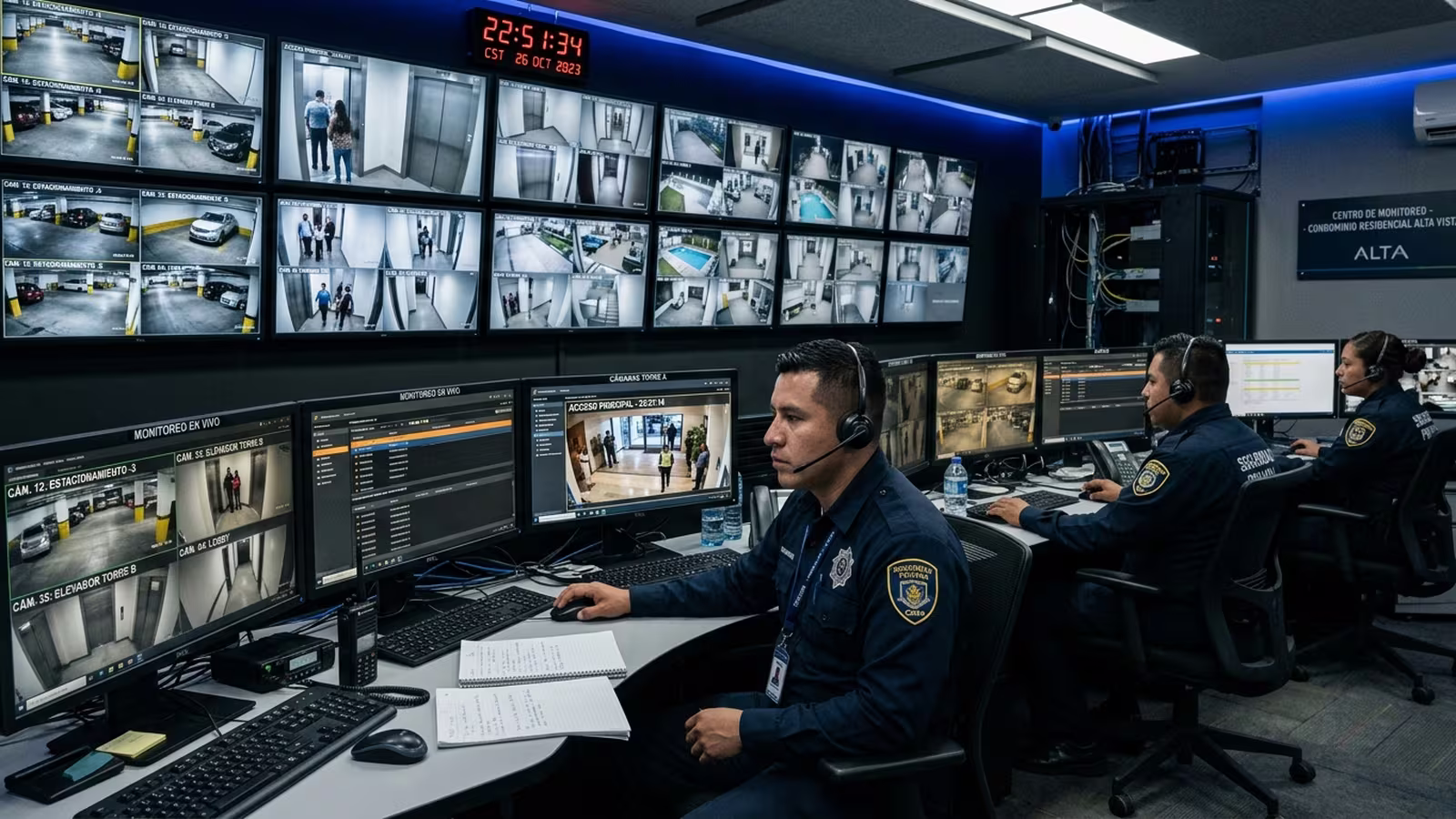 Central nacional de monitoreo de seguridad privada operando en México