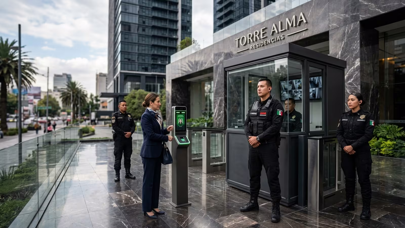 Personal de seguridad capacitado para condominios