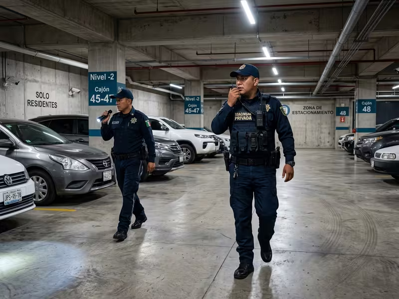 Estacionamiento controlado en condominio de Miguel Hidalgo